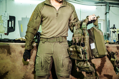 
אפוד Armadillo פתוח, עם מבט על חלקו הפנימי